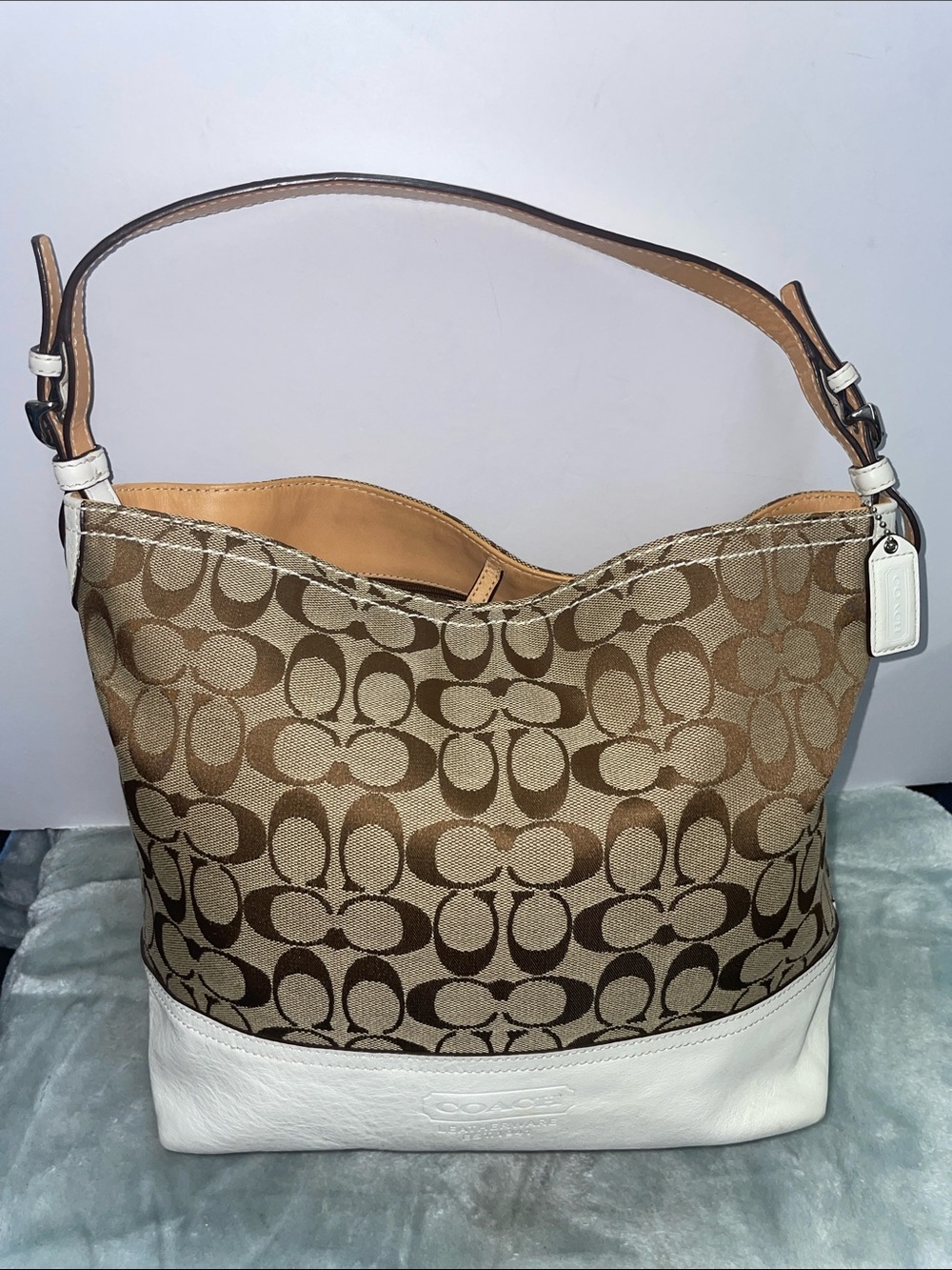 Vintage Coach Jacquard Shoulder Bag